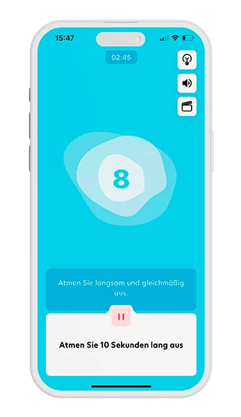 Atos MyLife App Übungen auf dem Smartphone